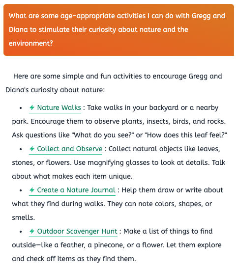 Parentify.me Chat Feature screenshot